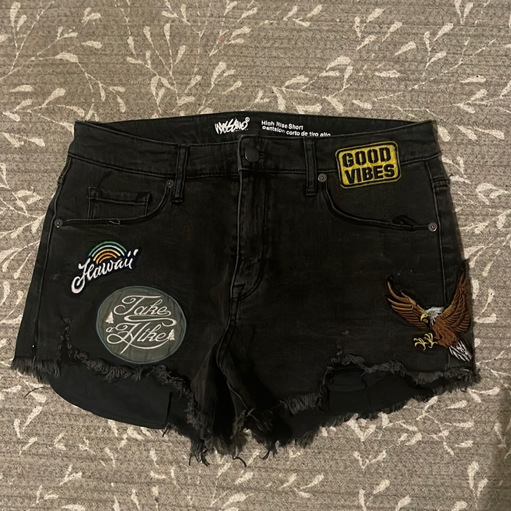 Mossimo Vintage Black Denim Shorts
